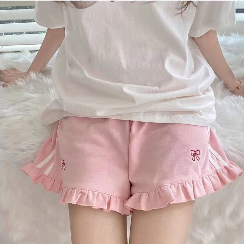 sudojo Fashion Women Sports Pants Japanese Casual High Waist Female Cute Shorts Elegant Students All Match Wide Leg Pants New